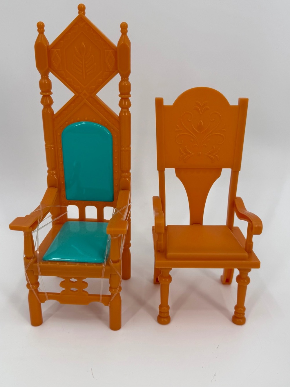Dollhouse Replacement Furniture for Frozen Playset Throne & Chair Plastic